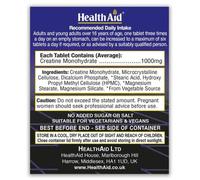 Health Aid Creatine Monohydrate 1000mg Tablets 60 Tablets