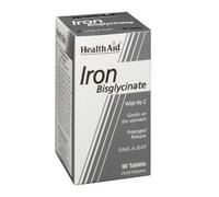 HealthAid Iron Bisglycinate - 90 Vegetarian Tablets