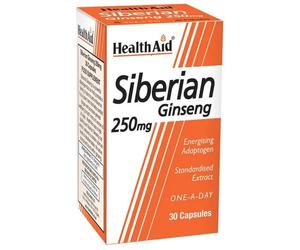 Health Aid Siberian Ginseng 250mg 30 Capsules