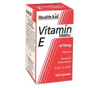 Health Aid Vitamin E 1000iu Natural Capsules 100 Capsules