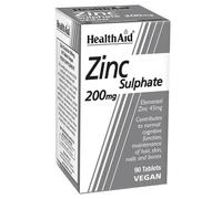 Health Aid Zinc Sulphate 200mg Tablets 90 Tablets