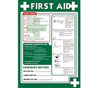 Seco First Aid Poster, A2 (420mm x 594mm) - 0.44mm Polypropylene