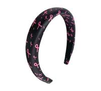 Health Awareness Hair Accessory Unique Breast Wellness Supportive Headwear Soft and Flexible Hairband Accessory Breast Health Headband