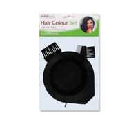 Health & Beauty Hair Colour Set, 3-Piece Kit with Bowl and Dye Brushes