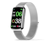 Health Fitness Tracker with 24/7 Heart Rate, Smart Watch with Blood Pressure and Blood Oxygen Monitor, Bulit-in 120+ Sport Mode, Sleep Tracking Waterproof Activity Tracker for Women Men (Silver)