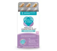 Health & Her Fertility & Conception PLUS Supplement 30 Tablets + 60 Capsules - 30 Day Supply 90 Capsules