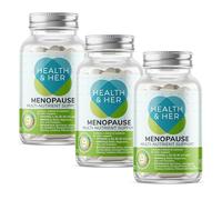 Health & Her Menopause Supplements for Women - Multi-Nutrient Wellbeing Support - Wellbeing for Menopause - 3 Month Supply, 180 Capsules - Vegan