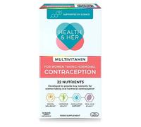 Health & Her Multivitamin Supplement for Women Taking Hormonal Contraception - Nutrition Support for Women & Teen Girls on The Pill - 1 Month Supply, 60 Tablets - Vegetarian & Gluten Free