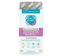 Health & Her Multivitamin Tablets for Women 55+ and Postmenopausal, with 22 Key Nutrients, Vegan & Gluten Free, 30-Day Supply, 60 Tablets