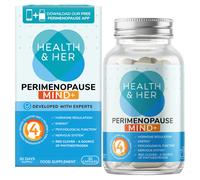 Health & Her Perimenopause Mind+ Supplements for Women - with Red Clover, Ashwagandha, Gingko Biloba - 1 Month Supply, 30 Capsules - Vegan & Gluten Free