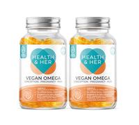 Health & Her Vegan Omega for Conception, Pregnancy and Postal - Vegan Omega 3 Capsules for Womens Full Maternal Journey - 2 Month Supply - 30 SOFTGEL Capsules