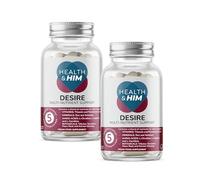 Health & Him Desire Supplements for Men - 2 Months Supply of 60 Capsules - Supplements for Men with Maca Root & Korean Ginseng - Vegan, Gluten-Free