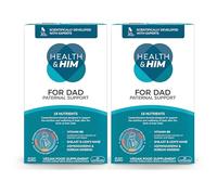 Health & Him for Dad - Mens Multi-Nutrient Paternal Support - Contains Shilajit, Lion's Mane, Ashwagandha & Korean Ginseng - 60 Capsules - 2 Month Supply - Vegan & Gluten Free