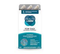 Health & Him for Dad - Mens Multi-Nutrient Paternal Support - Contains Shilajit, Lion's Mane, Ashwagandha & Korean Ginseng - 60 Capsules - 30 Day Supply - Vegan & Gluten Free