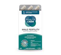 Health & Him Male Fertility Multi-Nutrient Support - Conception Vitamins for Men - Contains Selenium, Zinc & Ashwagandha - 60 Capsules - 30 Day Supply - Vegan & Gluten Free