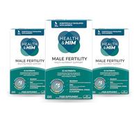 Health & Him Male Fertility Multi-Nutrient Support - Conception Vitamins for Men - Contains Selenium, Zinc & Ashwagandha - 60 Capsules - 3 Month Supply - Vegan & Gluten Free