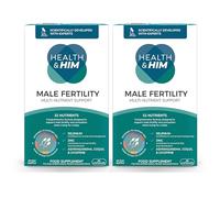 Health & Him Male Fertility Multi-Nutrient Support - Conception Vitamins for Men - Contains Selenium, Zinc & Ashwagandha - 60 Capsules - 2 Month Supply - Vegan & Gluten Free