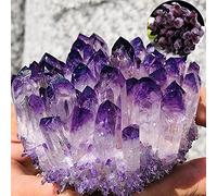 Health & Household Natural Amethyst Cluster 300-400g Rare New Shimmering Amethyst Power Stone Crafts Quartz Crystal