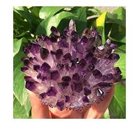 Health & Household Natural Crystals Quartz Amethyst Cluster Freeform Reiki Stones Room Home Office Aquarium Decoration Accessories Gemstone (Size : 650-700g)