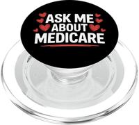 Health Insurance Agent Ask Me About Medicare Cute Marketing PopSockets PopGrip for MagSafe
