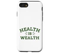Health Is Wealth Motivational Lifestyle Typography Design Case for iPhone SE (2020) / 7/8