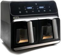 HealthKick Health Kick 8Ltr Digi-Touch Dual Zone Windowed Air Fryer Black