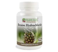 Health Leads Betaine HCl 500mg | 90 Vegan Capsules | Additive Free