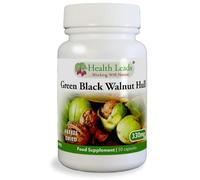 Health Leads Green Black Walnut Hull 330mg Capsules, Freeze Dried, 50 Vegan