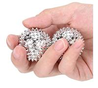 Health Magnetic Massage Ball Hand Acupuncture Ball Palm Massager Yoga Ball Hand Physical Therapy Good for Body Blood Circulation Relief Pressure for Parents Health Care, 1 Pair