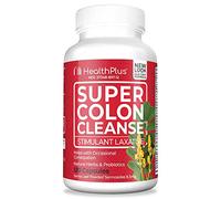 Health Plus 10 Day Super Colon Cleanse -Detox -Laxative | 120 Capsules, 60 servings