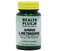 Health Plus Amino L-Methionine 500mg Amino Acid Supplement - 60 Tablets