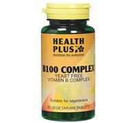 Health Plus B100 Complex Vitamin B Supplement - 90 Tablets