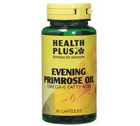 Health Plus Evening Primrose Oil 500mg (9% GLA) : Omega-6 Supplement - 90 Capsules, in a planet-friendly 99% recycled pot