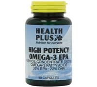 Health Plus High Potency Omega-3 EPA 1000mg (33:22) Fish Oil Supplement - 90 Capsules