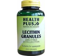 Health Plus Lecithin Granules : Memory Plant Supplement : 200g, in a Recyclable Pot