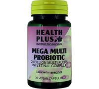 Health Plus Mega Multi Probiotic 20 Billion High Strength Multi-strain Probiotic Digestive Health Supplement - 30 Gelatin Free Capsules