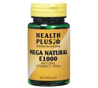 Health Plus Mega Natural E 1000 Vitamin E Supplement - 30 Capsules