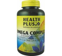 Health Plus Omega Complex : Omega-3 & Omega-6 Supplement - 240 Capsules, in a Recyclable Pot