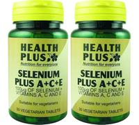 Health Plus Selenium A+C+E Mineral Supplement - 30 Tablets (Pack of 2)