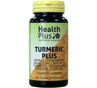 Health Plus Turmeric Plus Joint & Digestive Plant Supplement - 90 Capsules, in a Planet-Friendly 99% Recycled Pot