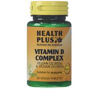 Health Plus Vitamin D Complex 1600iu (40µg) : Vitamin D Supplement : 90 Tablets
