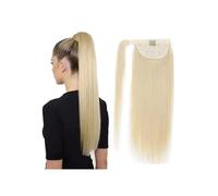 Health Ponytail Extension Human Hair Remy Human Hair Wrap Around Pony tail Long Straight Pony tail Hairpiece Personal Care(Blonde,20inch)