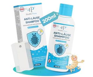 Health Press Anti Lice Shampoo - 200ml Value Pack - Lice Shampoo Including Lice Comb - Lice Shampoo Family Pack for Adults and Children