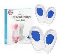 Health Press® Heel Cushions - 2 Pairs of Heel Gel Inserts in a Set | Dermatologically Tested Silicone Heel Pads | Gel Insoles for Shoes - Comfortable Professional Shoe Inserts
