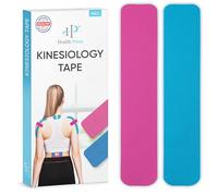 Health Press® Kinesiology Tape Strips - 30 Pieces Blue + Rose (25cm x 5cm) Pre-Cut Kinesiology Tape | Physio and Sports Tape | Waterproof and Elastic | Skin-Friendly Tape