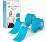 Health Press® Kinesiology Tapes - 2 Rolls (Blue) 5cm x 5m | Physio and Sports Tape | Waterproof and Elastic | Skin-Friendly Tape - Dermatologically Tested