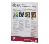The Official Health and safety law poster: what you need to know (Laminated A3 Version)