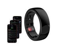 Health Smart Ring, Fitness Activities Tracker With Heart Rate Monitor, Bluetooth Rechargeable Waterproof Sleep Monitor, Intelligent Ring Records Body Temperature Pedometer Blood Oxygen (Size : 13)