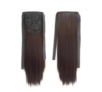 Health Straight Wig Ponytail Hair Extension Hairpiece ，Matte Realistic Seamless Tie Up Pony Tail for Woman Daily Use Personal Care(Dark Brown,45CM)