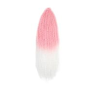 Health Yaki Kinky Curly Crochet Braids Synthetic Afro Curls Braiding Hair Extensions Soft Personal Care(Pink-60,28inches)